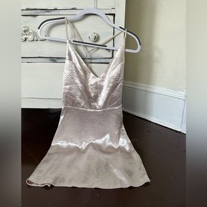 Semi formal mini dress silky pink